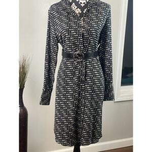 PROLOGUE dress large black and white blocks, long sleeve size large and NWOT